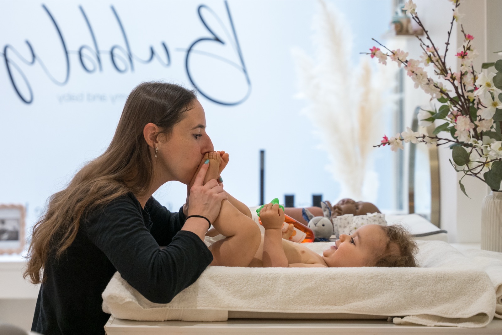 Maman et bébé chez Bubbly à Lyon